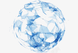 蓝色球体背景蓝色科技球体高清图片