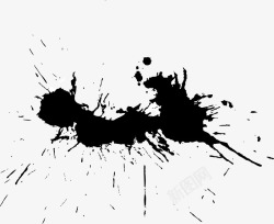 水彩墨迹墨点矢量图素材