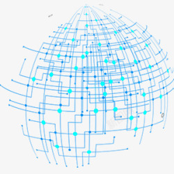 地球球型科技网状图案素材