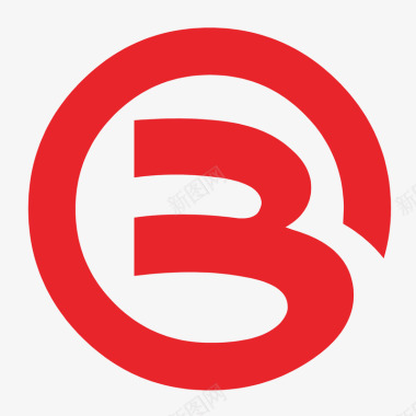 英文标签红色圆形北京银行logo矢量图图标图标
