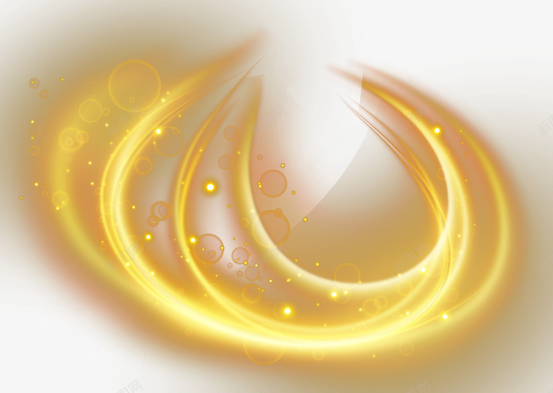 装饰金色光感矢量图eps免抠素材_88icon https://88icon.com 光感 光效 发光 炫酷 矢量光效 装饰光感 装饰图案 矢量图