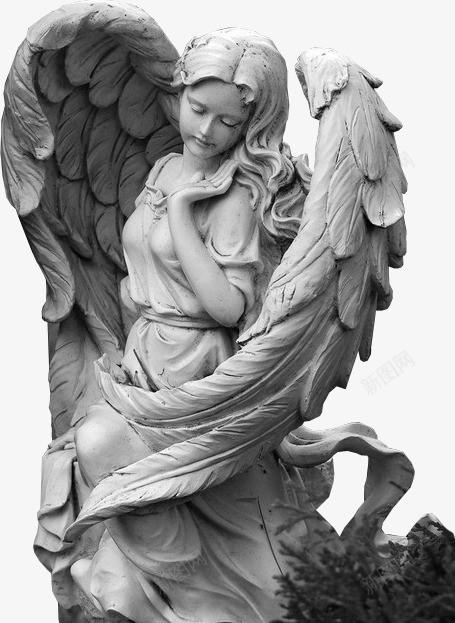 雕像png免抠素材_88icon https://88icon.com 复古 天使 欧美 石像 石膏人像 石膏像 雕像