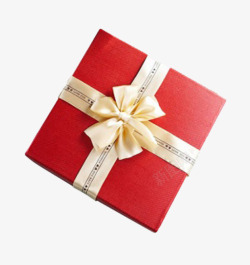红色十字结礼品盒红色礼品盒高清图片