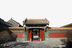 古代红门北京四合院仿古大红门高清图片