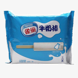 蓝色雀巢牛奶棒包装素材