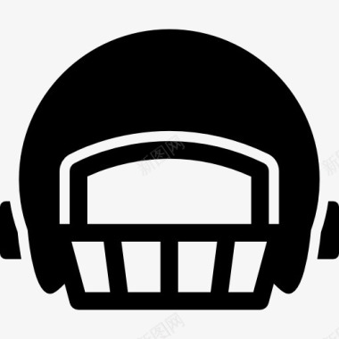卡通足球运动员美国足球运动员的头盔图标图标