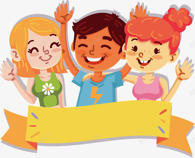 开心合照的三个人png免抠素材_88icon https://88icon.com 三人讨论会 合影留念 开心的笑脸 毕业季 毕业旅游 矢量png