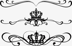法式花纹矢量素材皇冠法式花纹高清图片