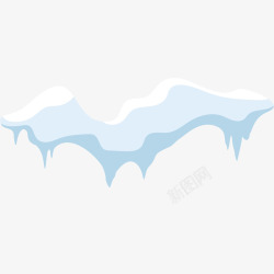 卡通雪堆免抠PNG雪和冰矢量图高清图片