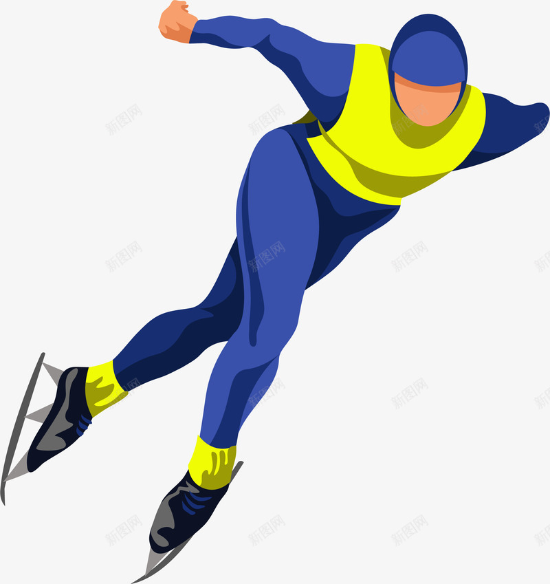 卡通短道速滑人物插画矢量图ai免抠素材_88icon https://88icon.com 人物 体育 健身运动 卡通运动员 手绘运动员 短道速滑 运动 运动人物 运动员 速滑 矢量图