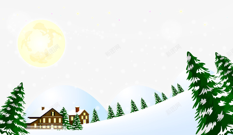 冬天美丽雪景png免抠素材_88icon https://88icon.com AI矢量 免费PNG 冬天 圣诞节 圣诞节素材 新年 美丽雪景 背景 背景素材