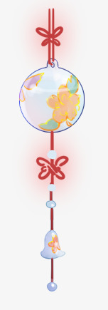 可爱的风铃元素png免抠素材_88icon https://88icon.com 中国风 免抠 日式 风铃