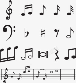 音乐培训背景声乐教学符号矢量图高清图片