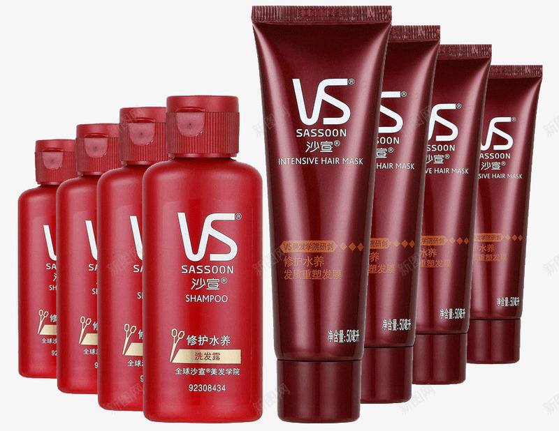 沙宣红色洗发洗护大礼包png免抠素材_88icon https://88icon.com 大礼包 大礼包矢量 大礼包素材 沙宣 洗护大礼包素材