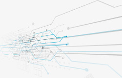 线条结构犀牛蓝色科技感网络线条矢量图高清图片