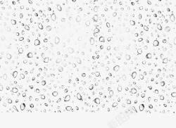 创意手绘透明水滴水珠素材