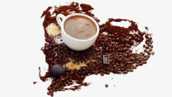 咖啡和咖啡豆素材