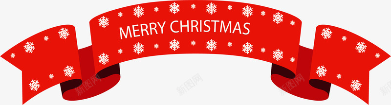 雪花花纹圣诞节横幅矢量图ai免抠素材_88icon https://88icon.com 冬天 圣诞节 圣诞节横幅 矢量png 红丝带 雪花花纹 矢量图