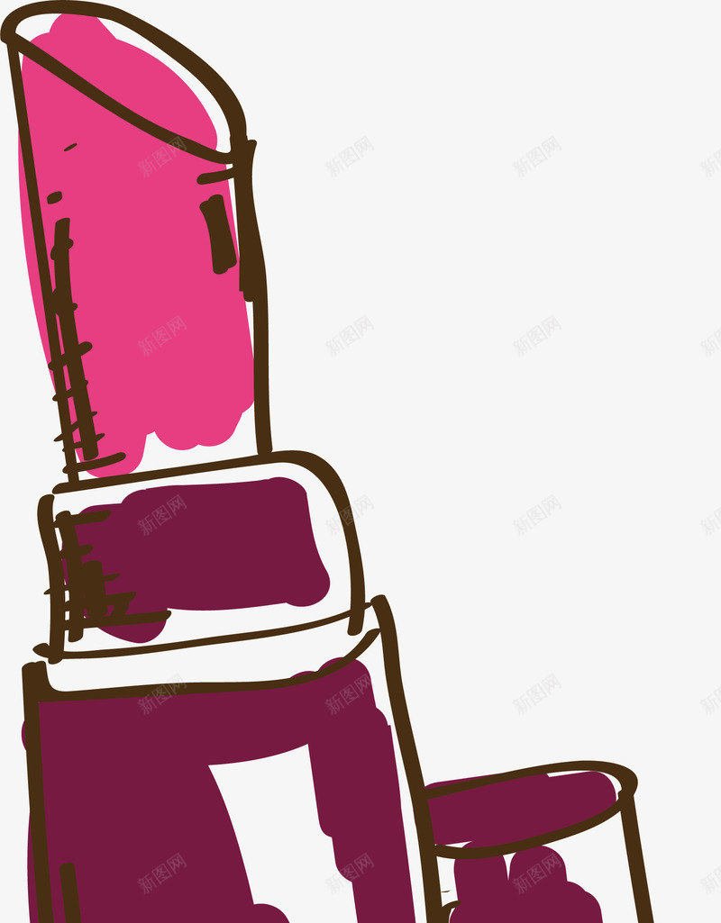 手绘化妆品口红矢量图ai免抠素材_88icon https://88icon.com 人参 冷面 化妆品 口红 小鸟 扇子 手绘 料理 柔道 汤面 清酒 灯笼 狮子 脸谱 韩服 矢量图
