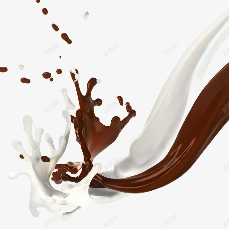 牛奶巧克力洒落的液体png免抠素材_88icon https://88icon.com 巧克力 洒落 液体 牛奶