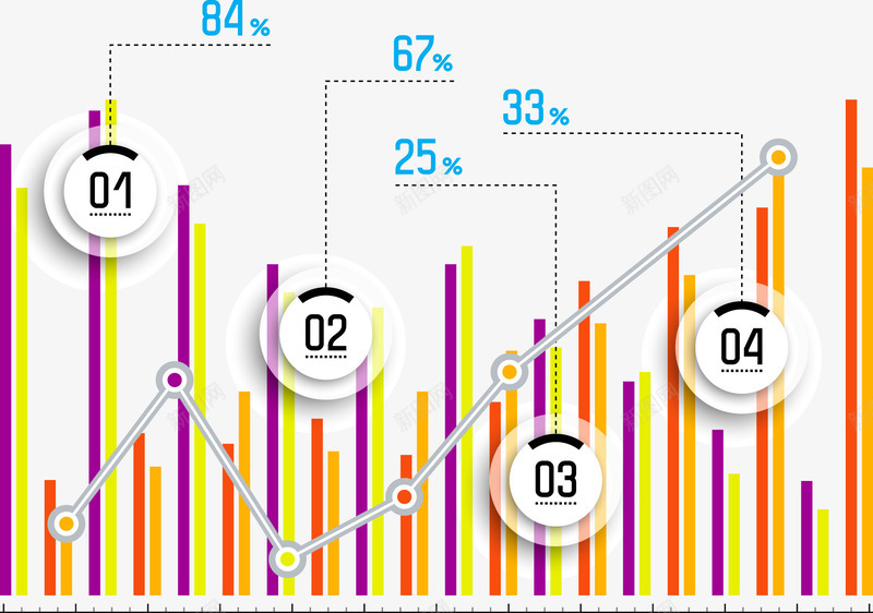 数据分析走势分布图png免抠素材_88icon https://88icon.com png 分布图 数据 标注线