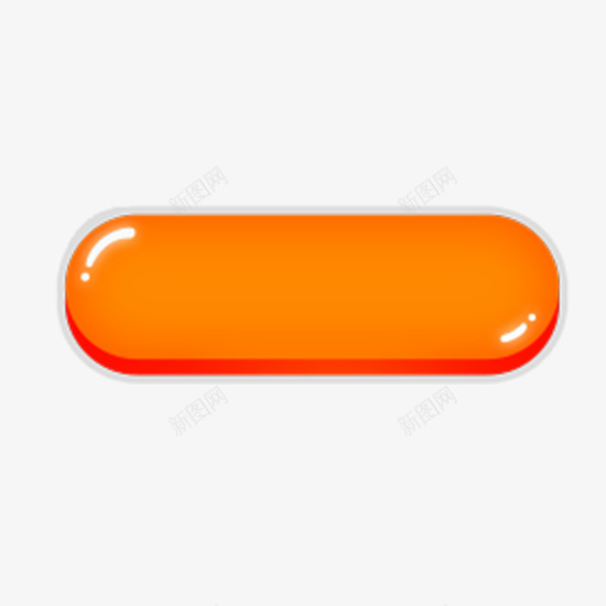 橙色水晶按钮png免抠素材_88icon https://88icon.com 便签按钮 按钮 橙色 水晶 装饰