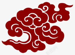 手绘中国风如意云纹素材