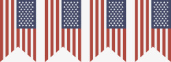 装饰美国国旗矢量图素材