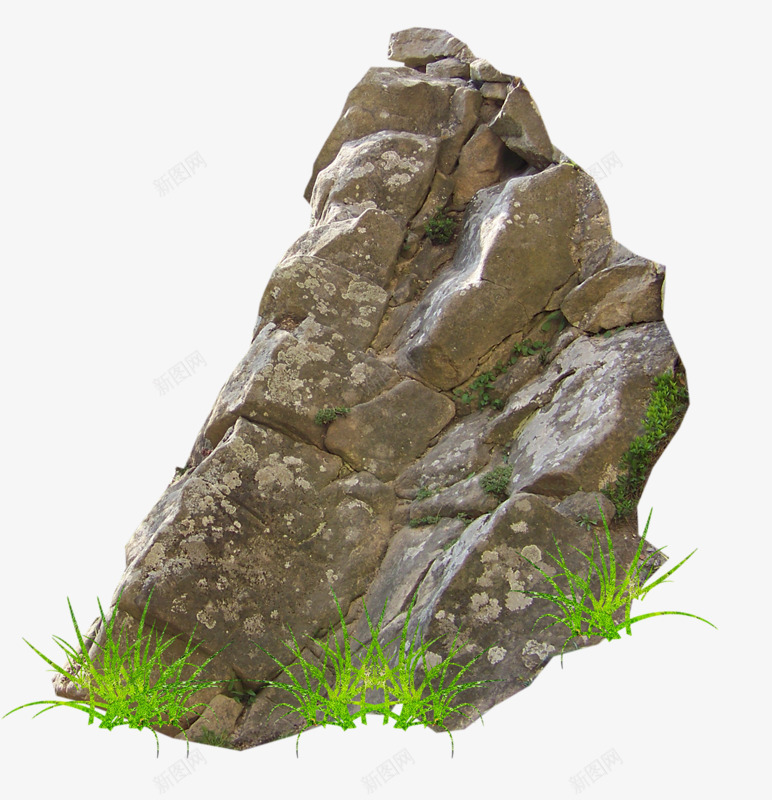 风景山石png免抠素材_88icon https://88icon.com 石头 简图 绿色 草丛 风景
