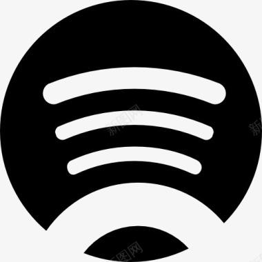 上网的Spotify的标志图标图标