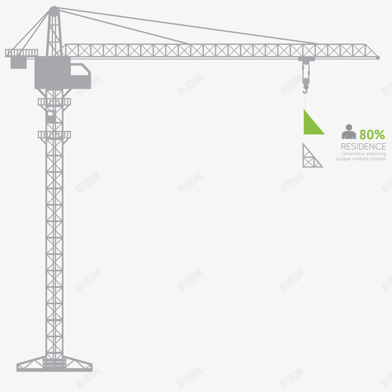 工地塔吊png免抠素材_88icon https://88icon.com 工具 工地 工地塔吊 建筑 房地产 施工 维修