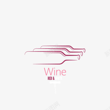 酒瓶元素红酒logo图标图标