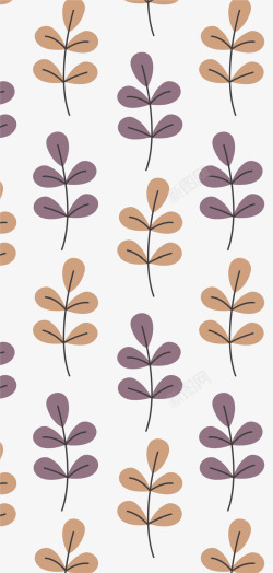 紫色树叶植物背景素材