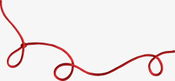 红绳子节日线条高清图片