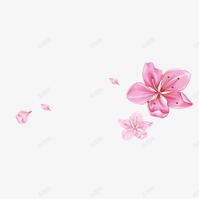 中国风红花png免抠素材_88icon https://88icon.com 中国风 红色 花 花卉 花朵