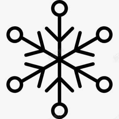 白雪皑皑雪花图标图标