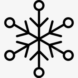 雪皑皑雪花图标高清图片