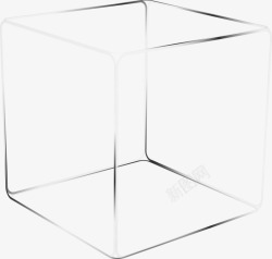 白色的立方体立体正方形高清图片