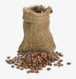 麻袋装咖啡豆素材