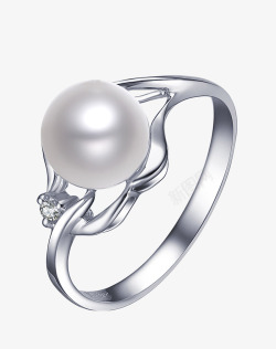 白珍珠戒指素材
