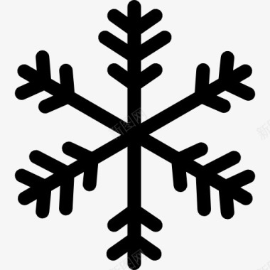 雪冬天Snowflake图标图标