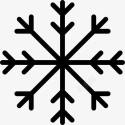 天气寒冷Snowflake图标高清图片
