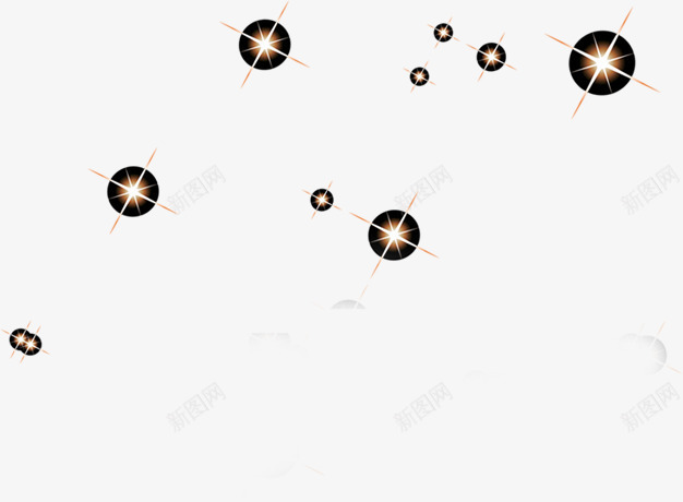 黑色璀璨星光电商png免抠素材_88icon https://88icon.com 光电 璀璨 黑色