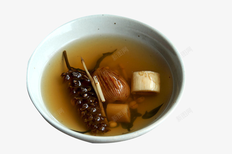 褐色的夏枯草凉茶png免抠素材_88icon https://88icon.com 凉茶配料实物 夏枯草 特色凉茶 碗里的凉茶