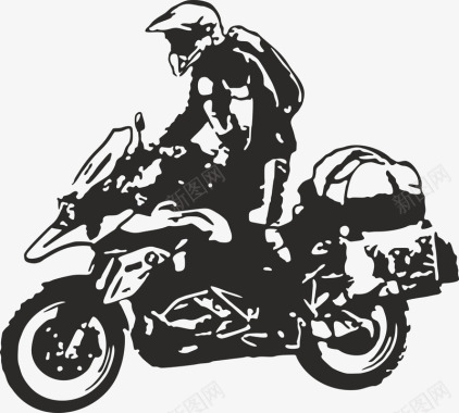 运动摩托车图标图标