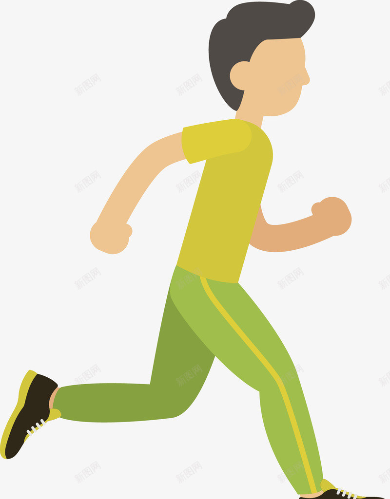 卡通跑步运动的男人图png免抠素材_88icon https://88icon.com 人 健身 健身图 卡通人 奔跑 女人 男人 矢量人 肌肉 运动 锻炼 锻炼的男人