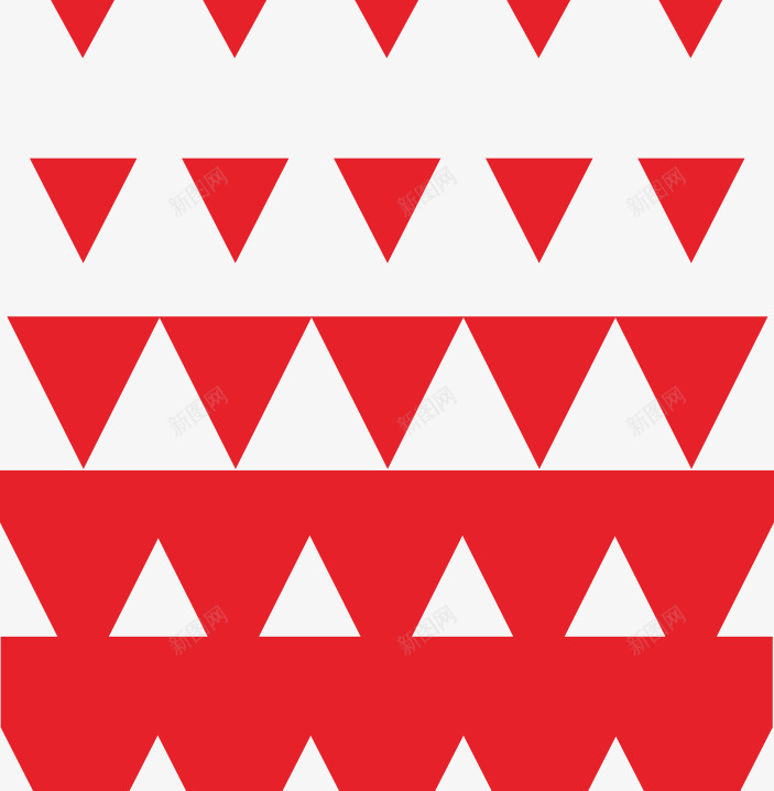 红色倒三角png免抠素材_88icon https://88icon.com 三角 大小渐变 红色 背景设计