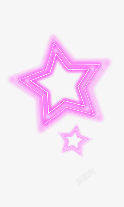 紫色五角星星星高清图片