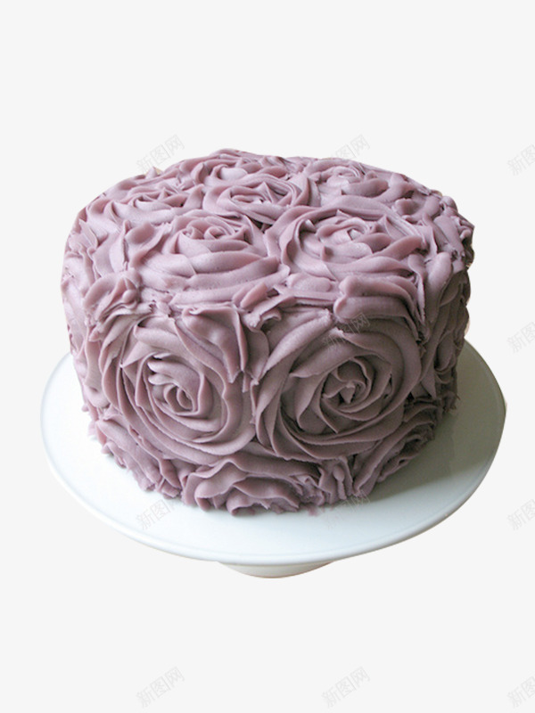 花朵蛋糕png免抠素材_88icon https://88icon.com 奶油 烘焙 祝福 紫色 裱花