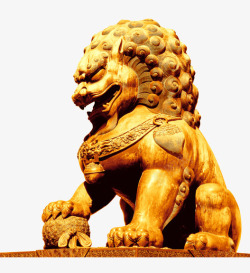 狮子png图片党建石头石狮子高清图片
